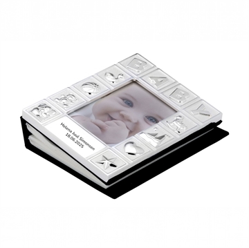 Fotoalbum BABY - forsølvet